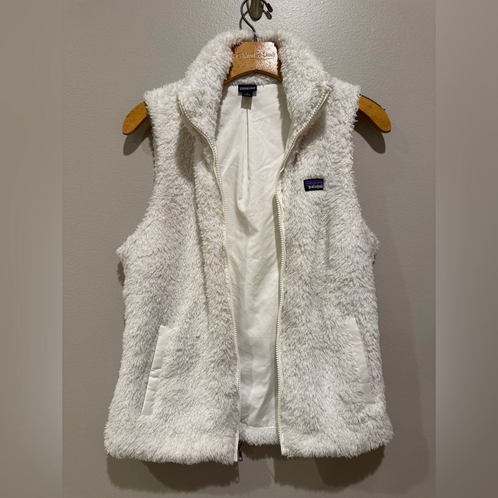 Patagonia Women's White Fleece Vest